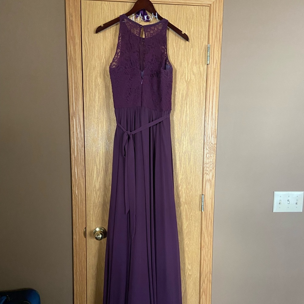 Kennedy Blue Eggplant-colored Bridesmaids Dress